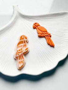 Tropical Parrot Polymer Clay Cutter Imprint for Jungle or Beach Vibes