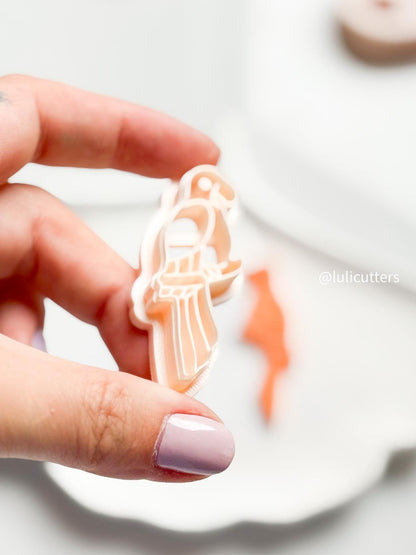 Tropical Parrot Polymer Clay Cutter Imprint for Jungle or Beach Vibes