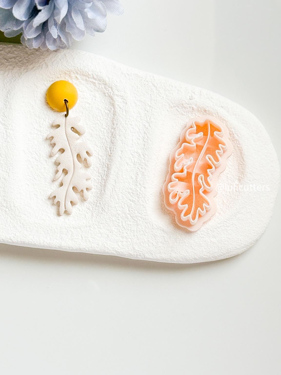 Sea Algae Polymer Clay Cutter Ocean-Inspired Organic Earring Cutter