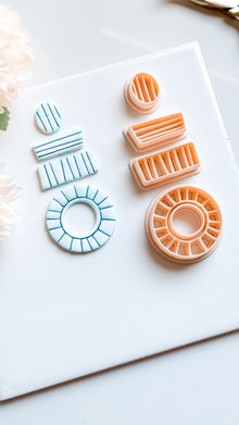 Deco Polymer Clay Cutter Set: Geometric Jewelry Molds - 4-Piece