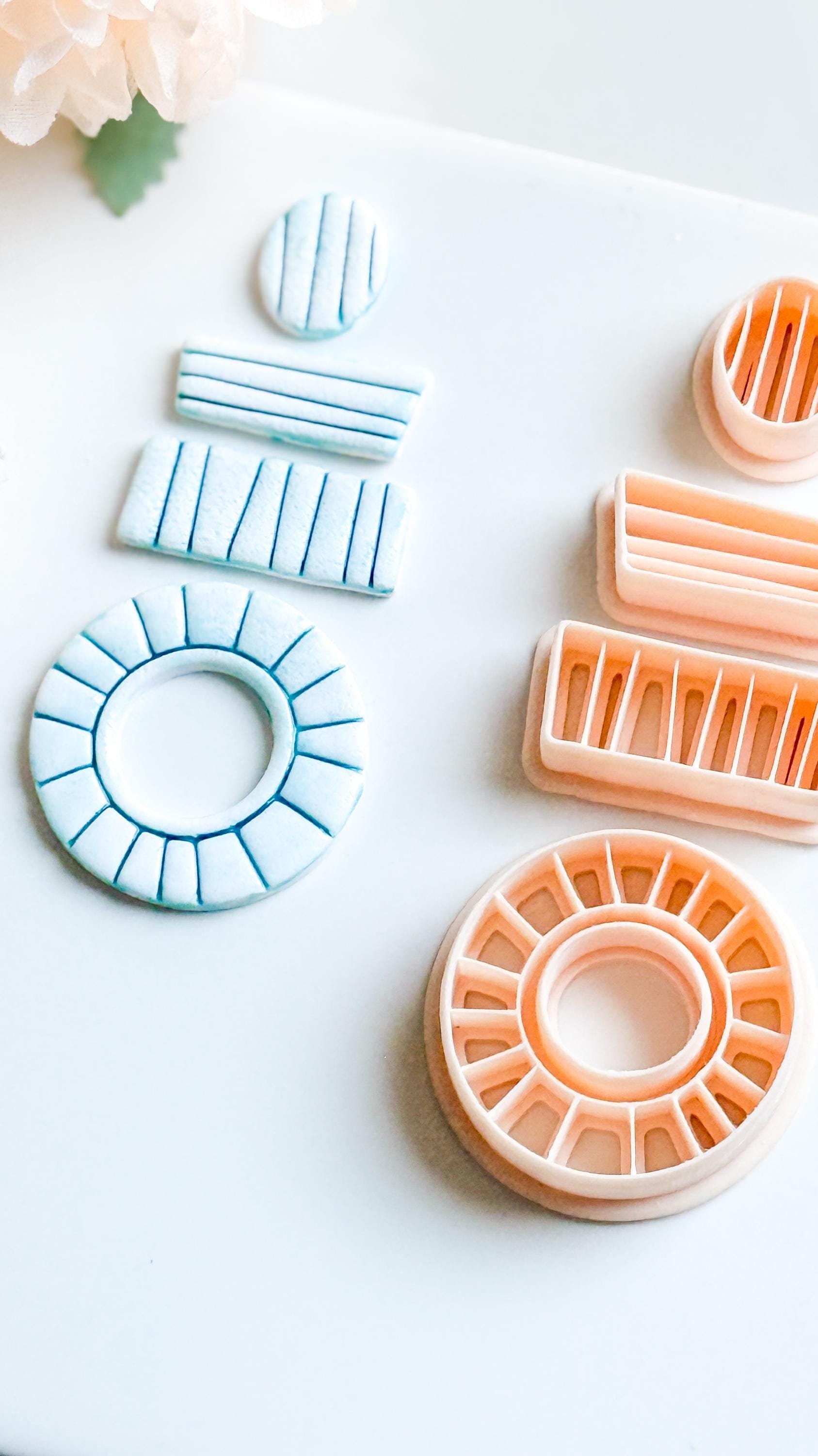 Deco Polymer Clay Cutter Set: Geometric Jewelry Molds - 4-Piece