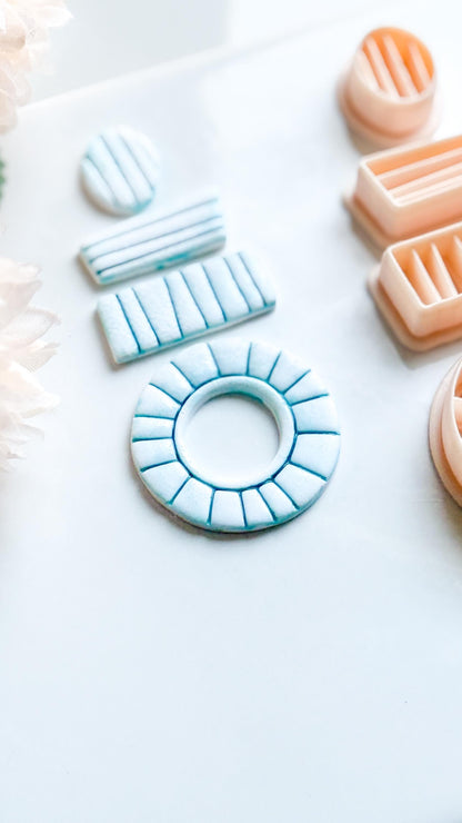 Deco Polymer Clay Cutter Set: Geometric Jewelry Molds - 4-Piece