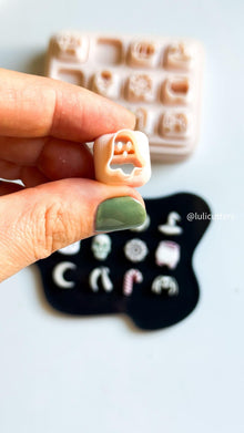 Mini Halloween Clay Cutter Set: Spooky Charms, Jewelry Making