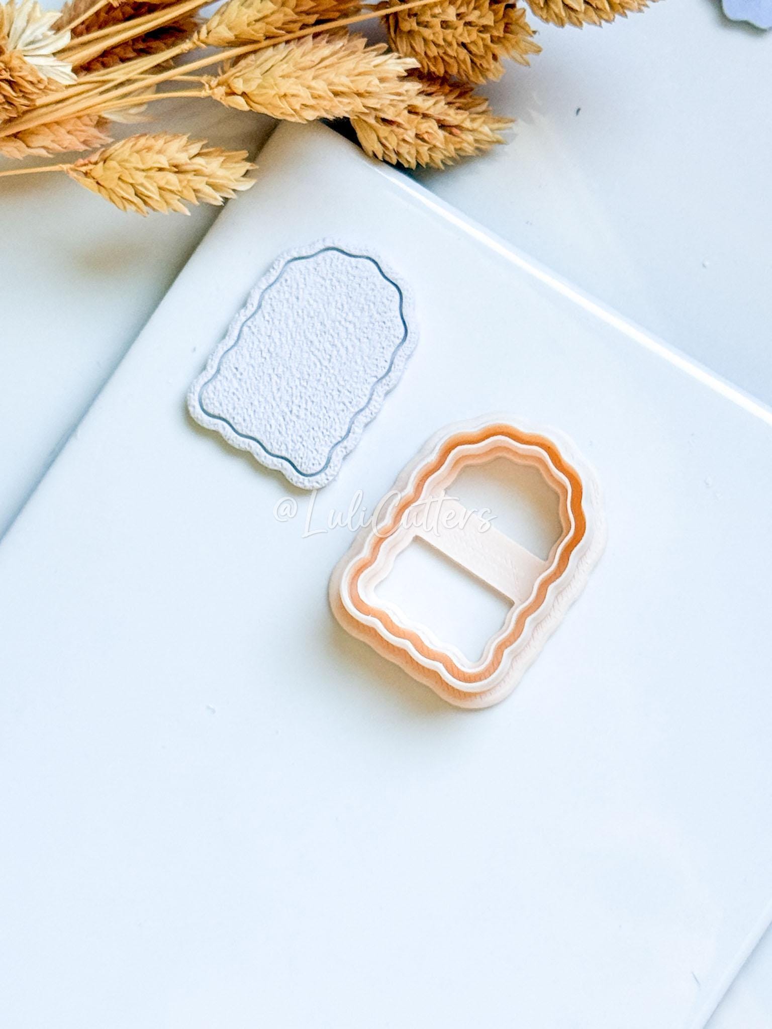 Scalloped Arch Clay Earring Cutter Set Wavy Edge Jewelry Tool