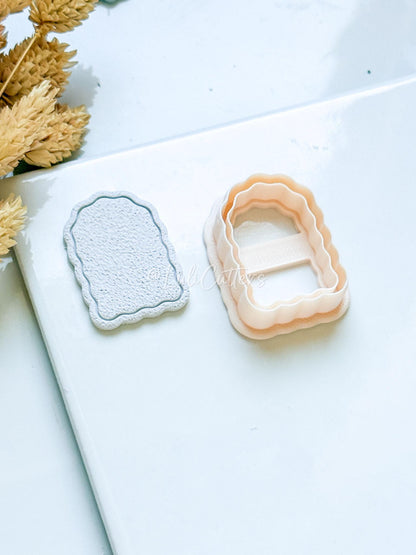 Scalloped Arch Clay Earring Cutter Set Wavy Edge Jewelry Tool