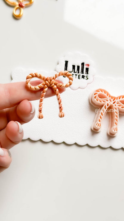 Rope Bow Clay Earring Cutter: Polymer Clay Jewelry Making