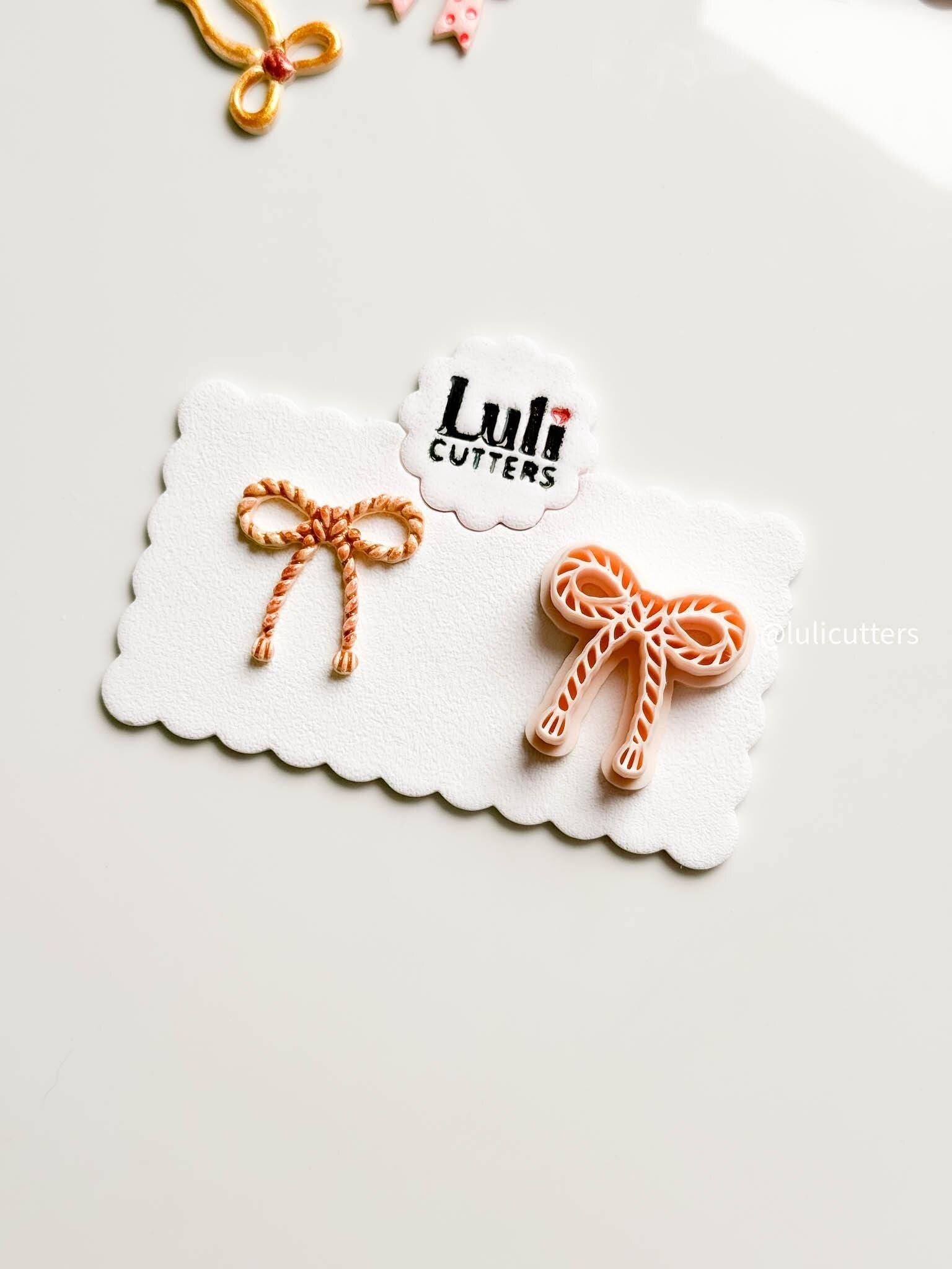 Rope Bow Clay Earring Cutter: Polymer Clay Jewelry Making