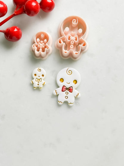 Gingerbread Baby Clay Cutter – Christmas Polymer Clay Cookie Shape