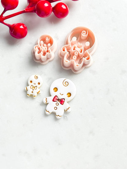 Gingerbread Baby Clay Cutter – Christmas Polymer Clay Cookie Shape