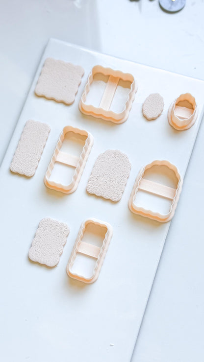 Scalloped Polymer Clay Cutters: Wavy Jewelry Making Tools