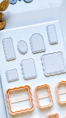 Scalloped Oval Polymer Clay Cutter Wavy Medallion Shape Tool for Earrings and Jewelry Making