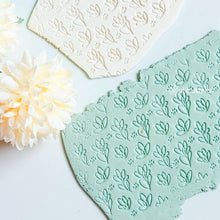 Floral Texture Roller: Embossed Flower Pattern Polymer Clay Tool
