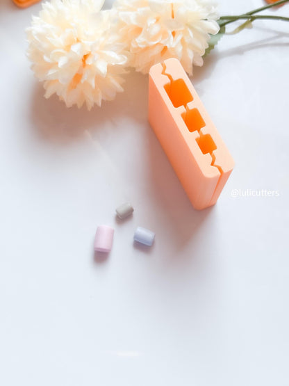 Cylinder Bead Maker: Polymer Clay Roller, 10mm 12mm 15mm Sizes