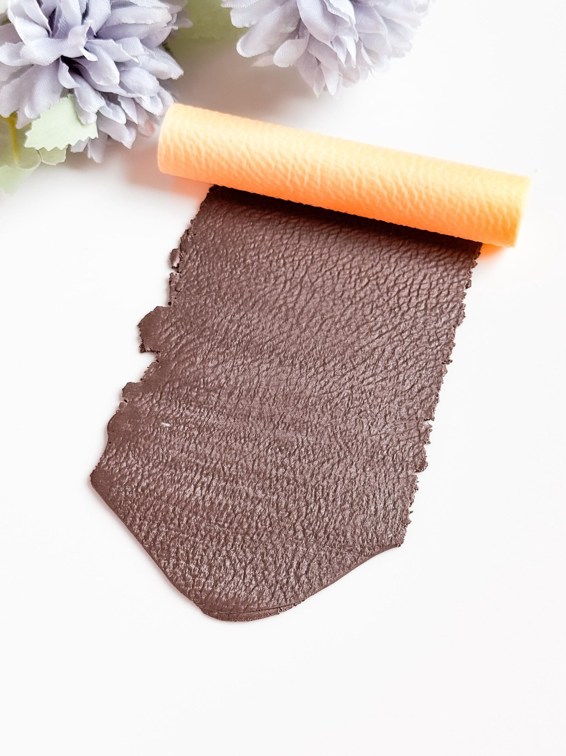 Leather Texture Roller: Polymer Clay Embossing Tool