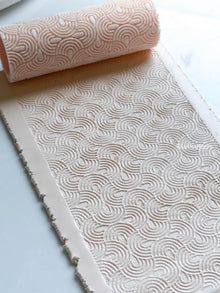 Geometric Retro Texture Roller: Polymer Clay Tile Pattern