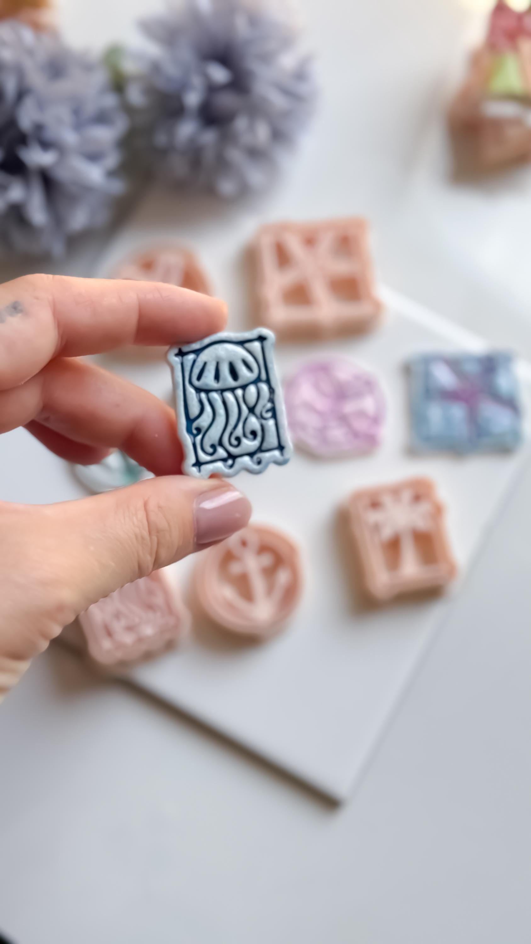 Tiki Summer Polymer Clay Cutters: Ocean Theme Mold Set