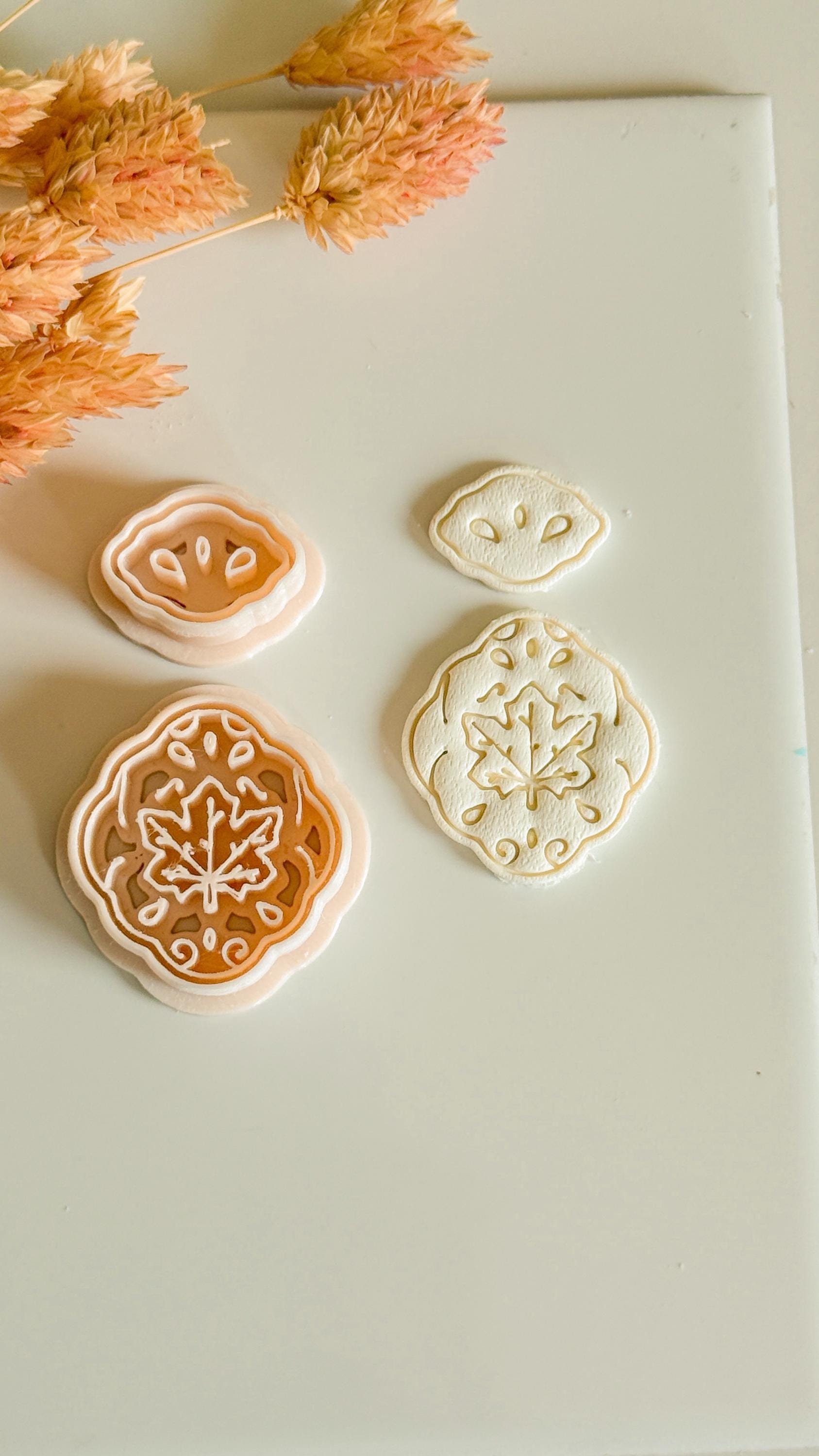 Maple Leaf Earring Cutter Set: Polymer Clay Autumn Jewelry Tools