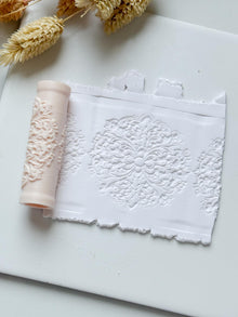 Baroque Floral Scroll Polymer Clay Roller Embossing Texture Tool