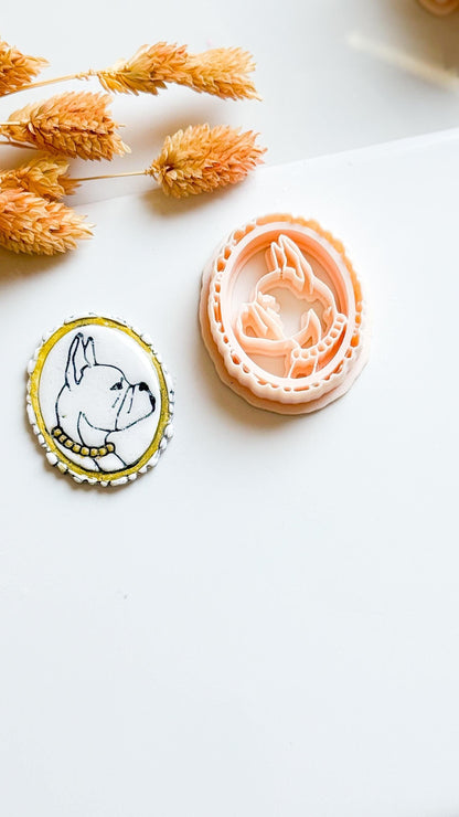 French Bulldog Polymer Clay Cutter: Dog Breed Charm, Earring Mold