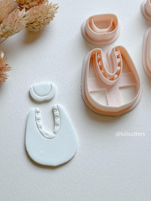Modern Arch Clay Cutter Set: Geometric Polymer Clay Earring Molds