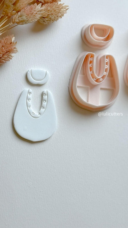 Modern Arch Clay Cutter Set: Geometric Polymer Clay Earring Molds