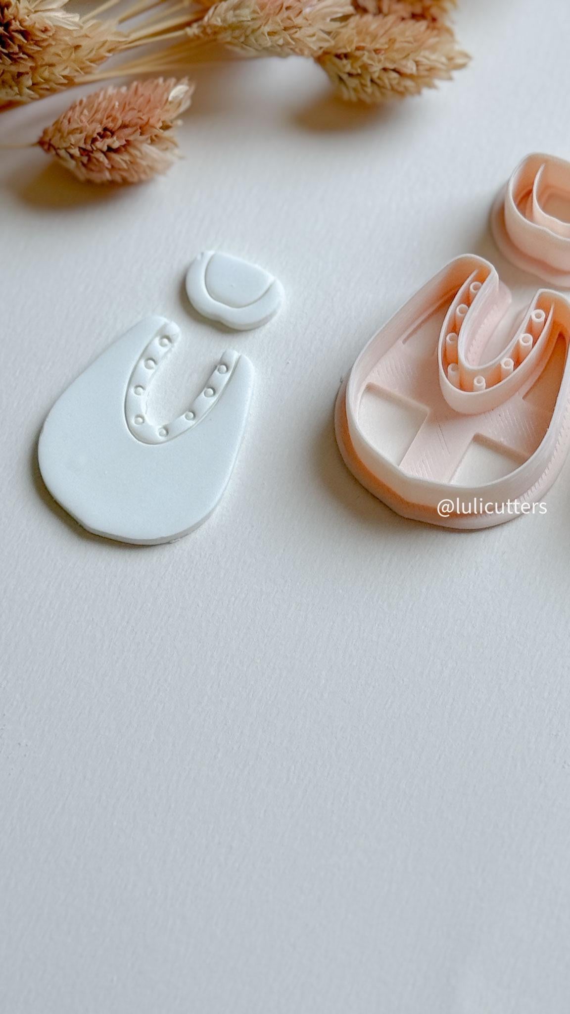 Modern Arch Clay Cutter Set: Geometric Polymer Clay Earring Molds