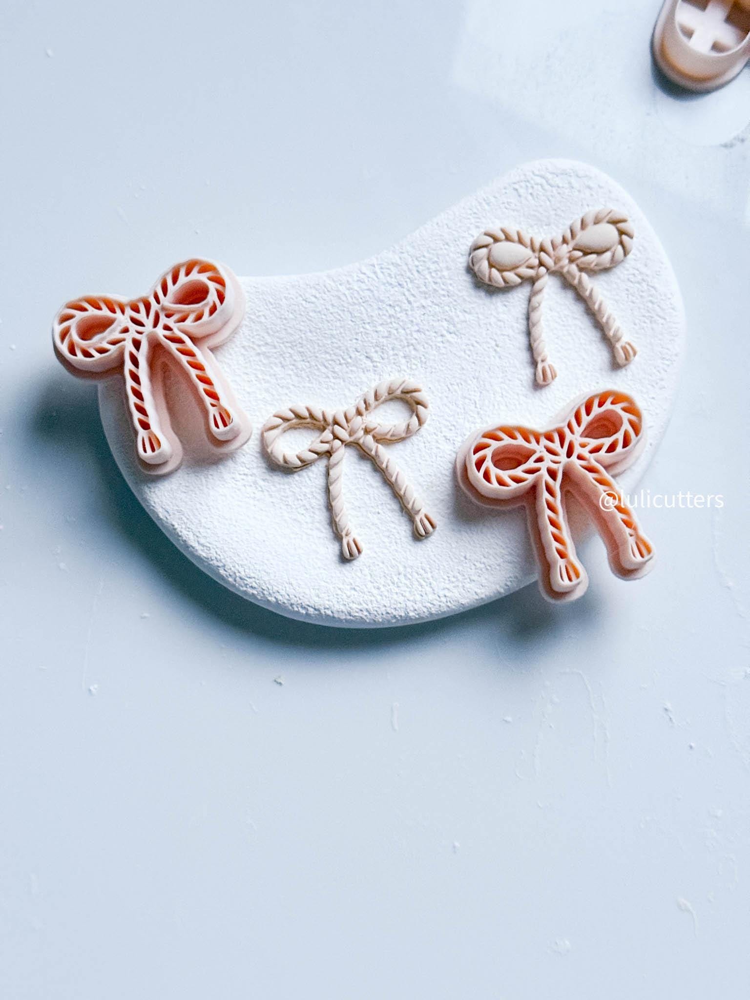 Rope Bow Clay Earring Cutter: Polymer Clay Jewelry Making