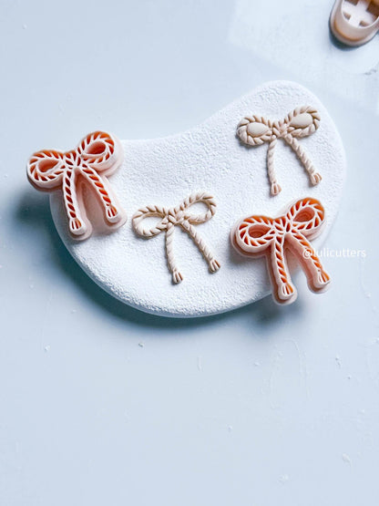 Rope Bow Clay Earring Cutter: Polymer Clay Jewelry Making