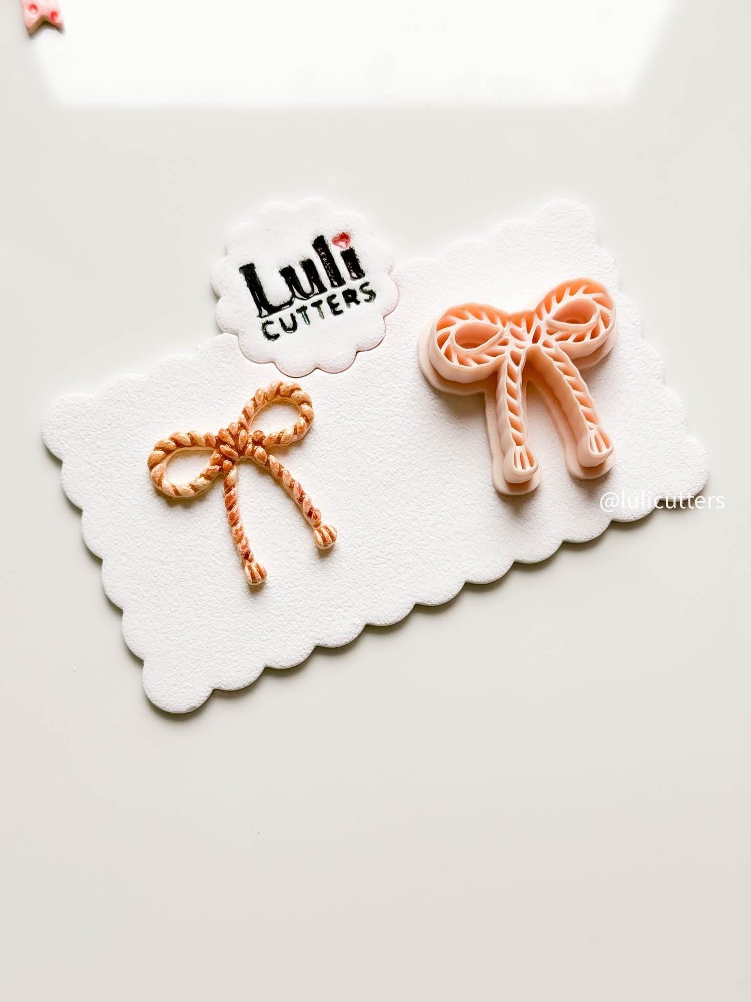 Rope Bow Clay Earring Cutter: Polymer Clay Jewelry Making