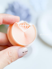 Geometric Diamond Arch Clay Cutter: Textured Jewelry Design