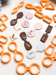 Stitch Effect Keychain Cutter: Polymer Clay Tag Maker