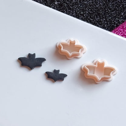Spooky Bat Polymer Clay Cutter Set: Halloween Jewelry Making