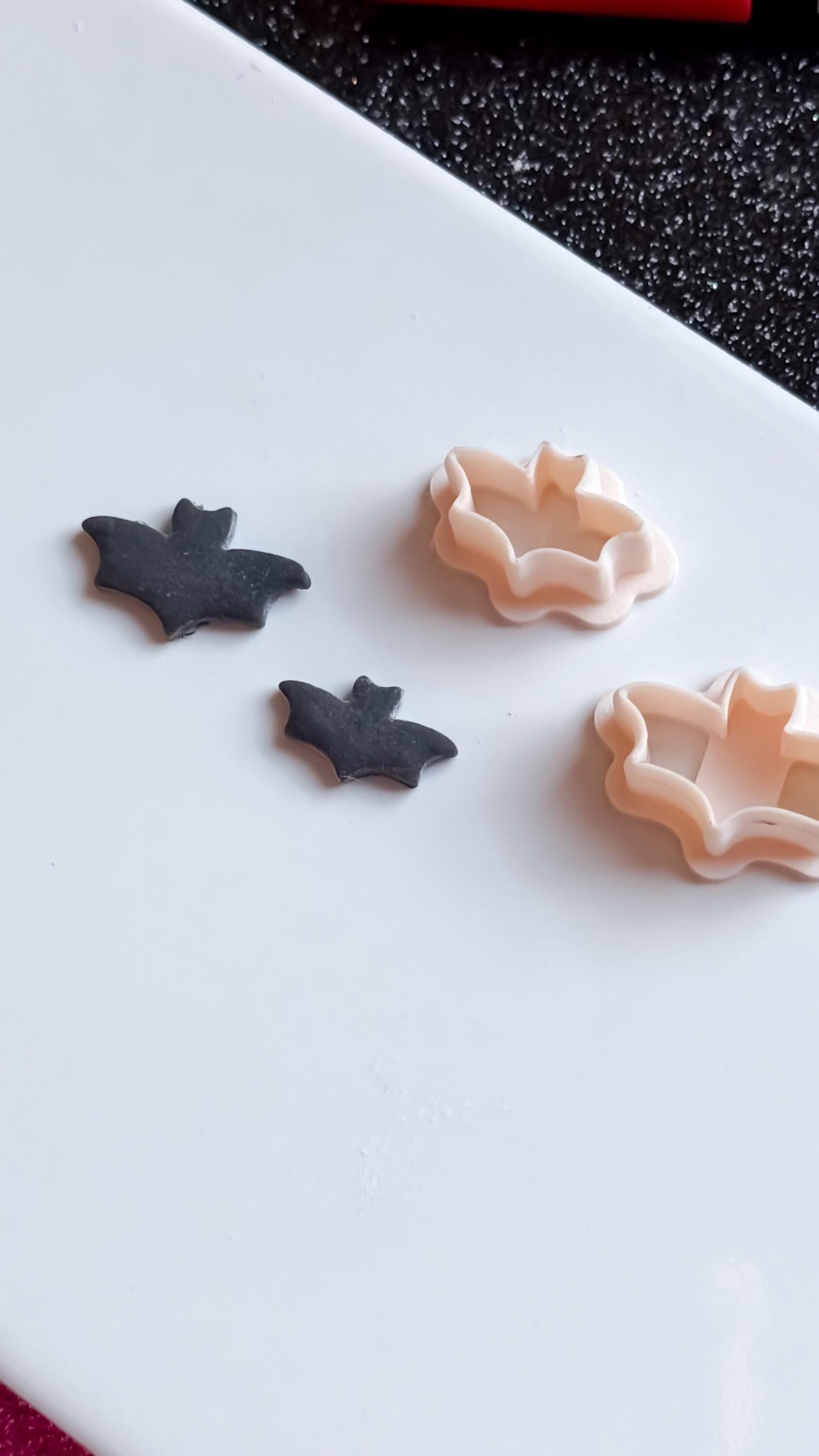 Spooky Bat Polymer Clay Cutter Set: Halloween Jewelry Making