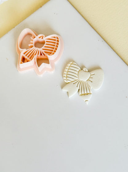 Apple & Pencil Bow Clay Cutter: School Theme Polymer Clay Mold