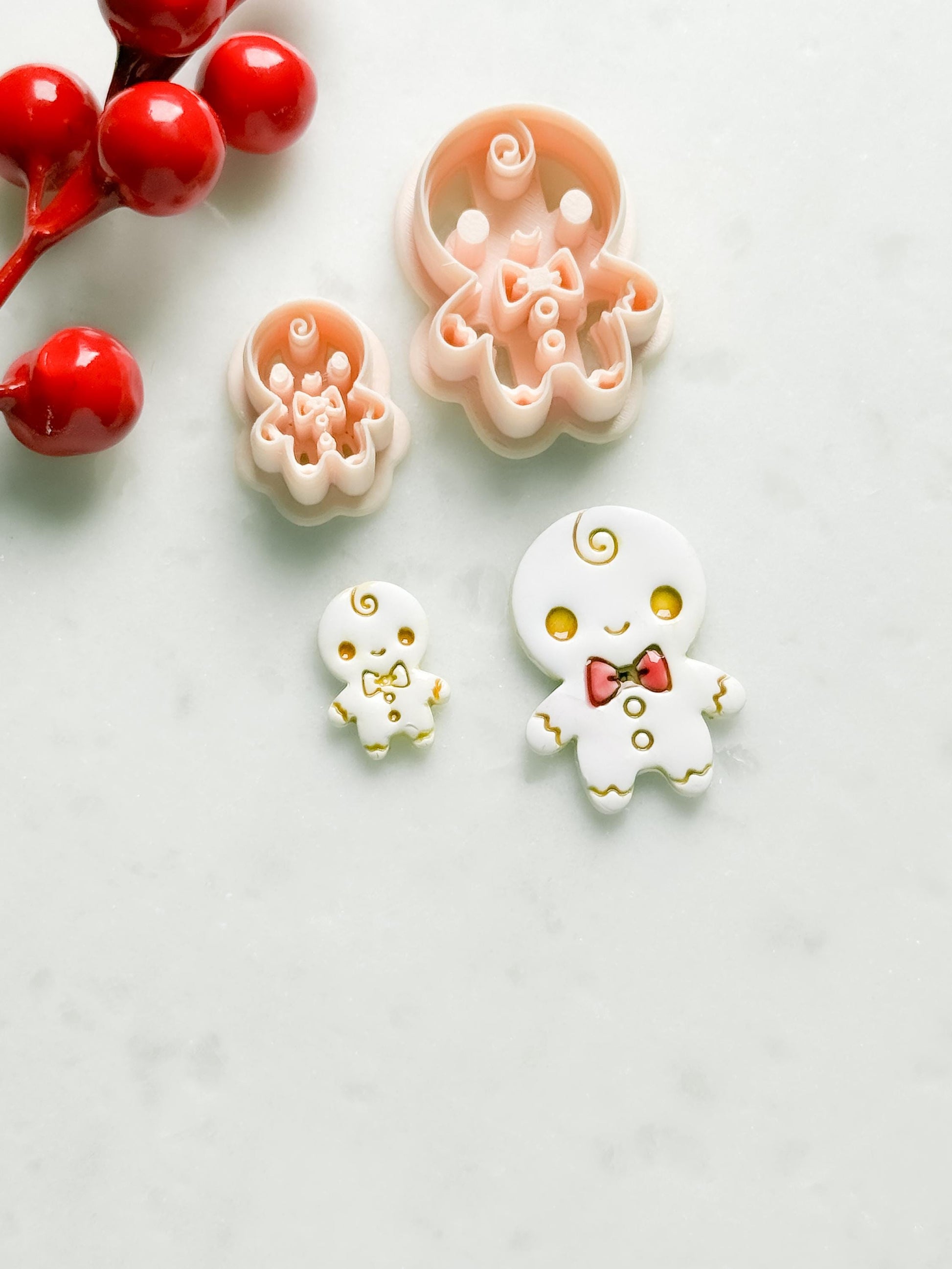 Gingerbread Baby Clay Cutter – Christmas Polymer Clay Cookie Shape