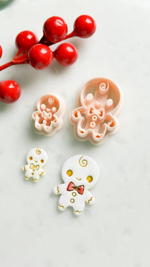 Gingerbread Baby Clay Cutter – Christmas Polymer Clay Cookie Shape