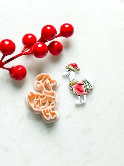 Santa Goose Clay Cutter: Polymer Clay Earring & Charm Tool