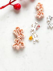Gingerbread Couple Clay Cutter Set – Christmas Polymer Clay Earring Shape