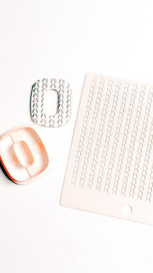 Knit Texture Stencil for Polymer Clay: Simple Sweater Pattern