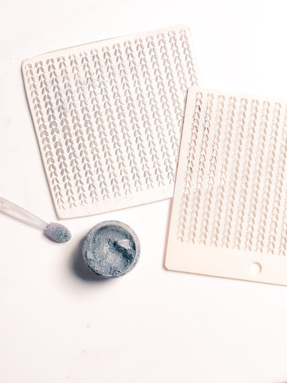 Knit Texture Stencil for Polymer Clay: Simple Sweater Pattern