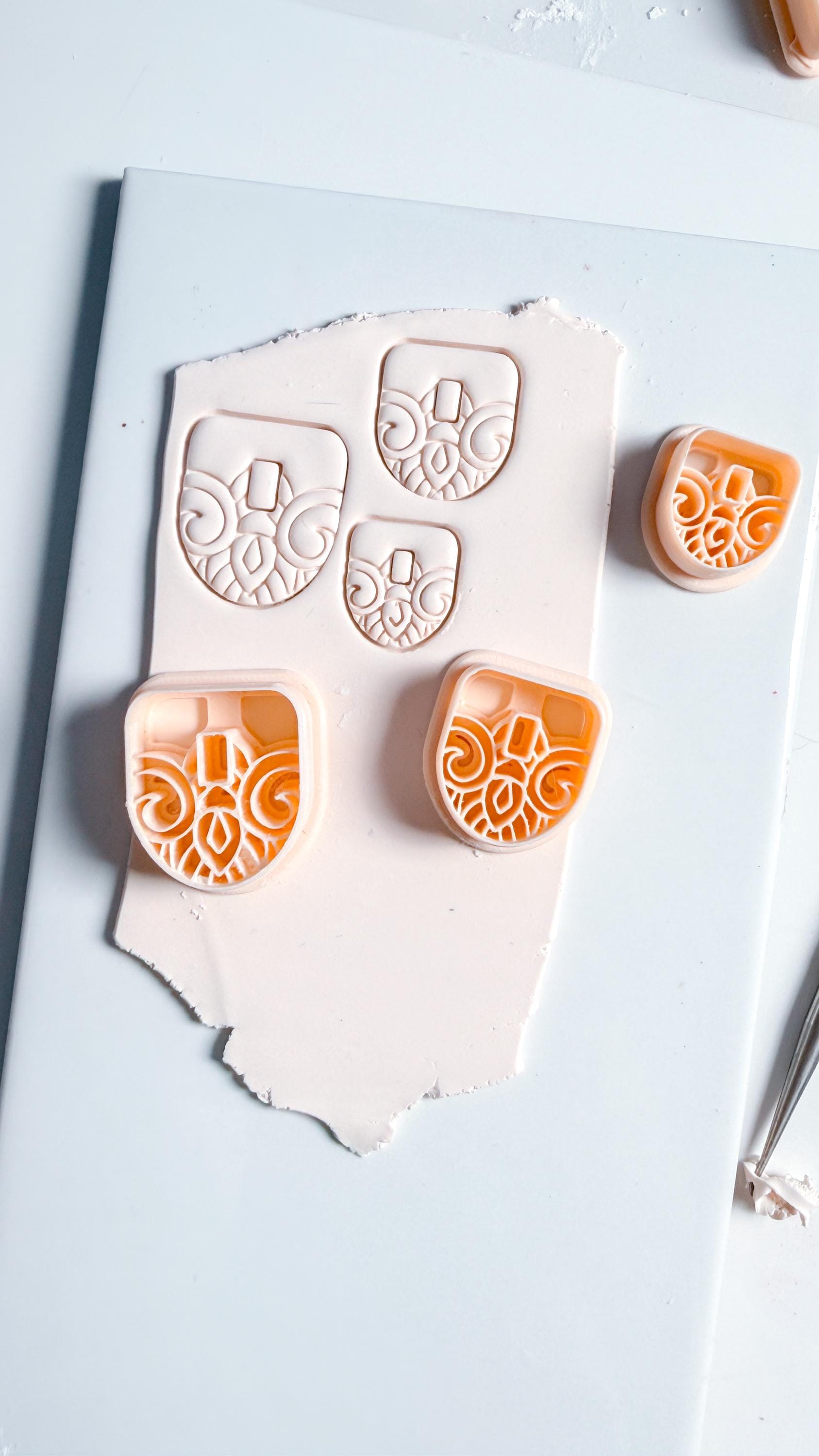 Hoop Charm Clay Cutters – Round and Arch Polymer Clay Earring Tool