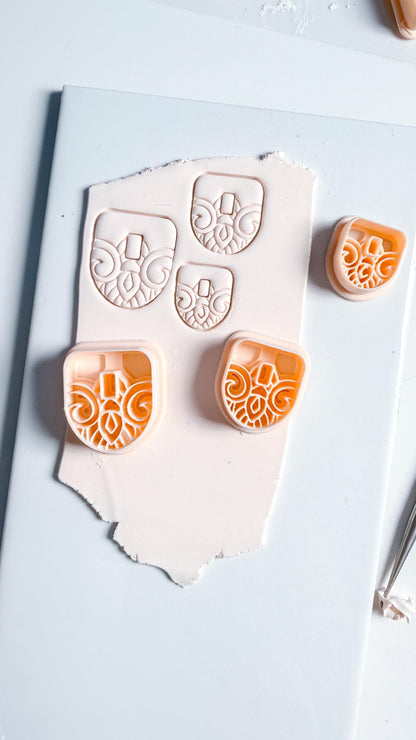 Hoop Charm Clay Cutters – Round and Arch Polymer Clay Earring Tool