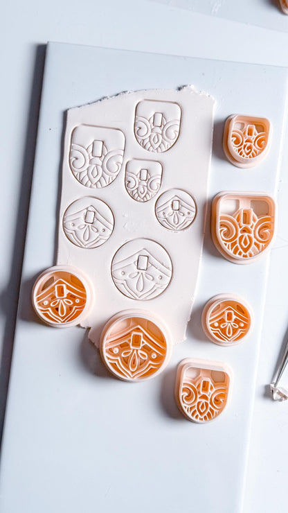 Hoop Charm Clay Cutters – Round and Arch Polymer Clay Earring Tool