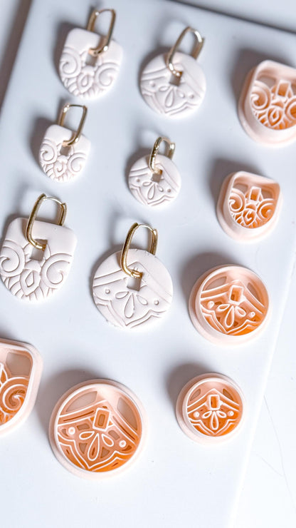 Hoop Charm Clay Cutters – Round and Arch Polymer Clay Earring Tool
