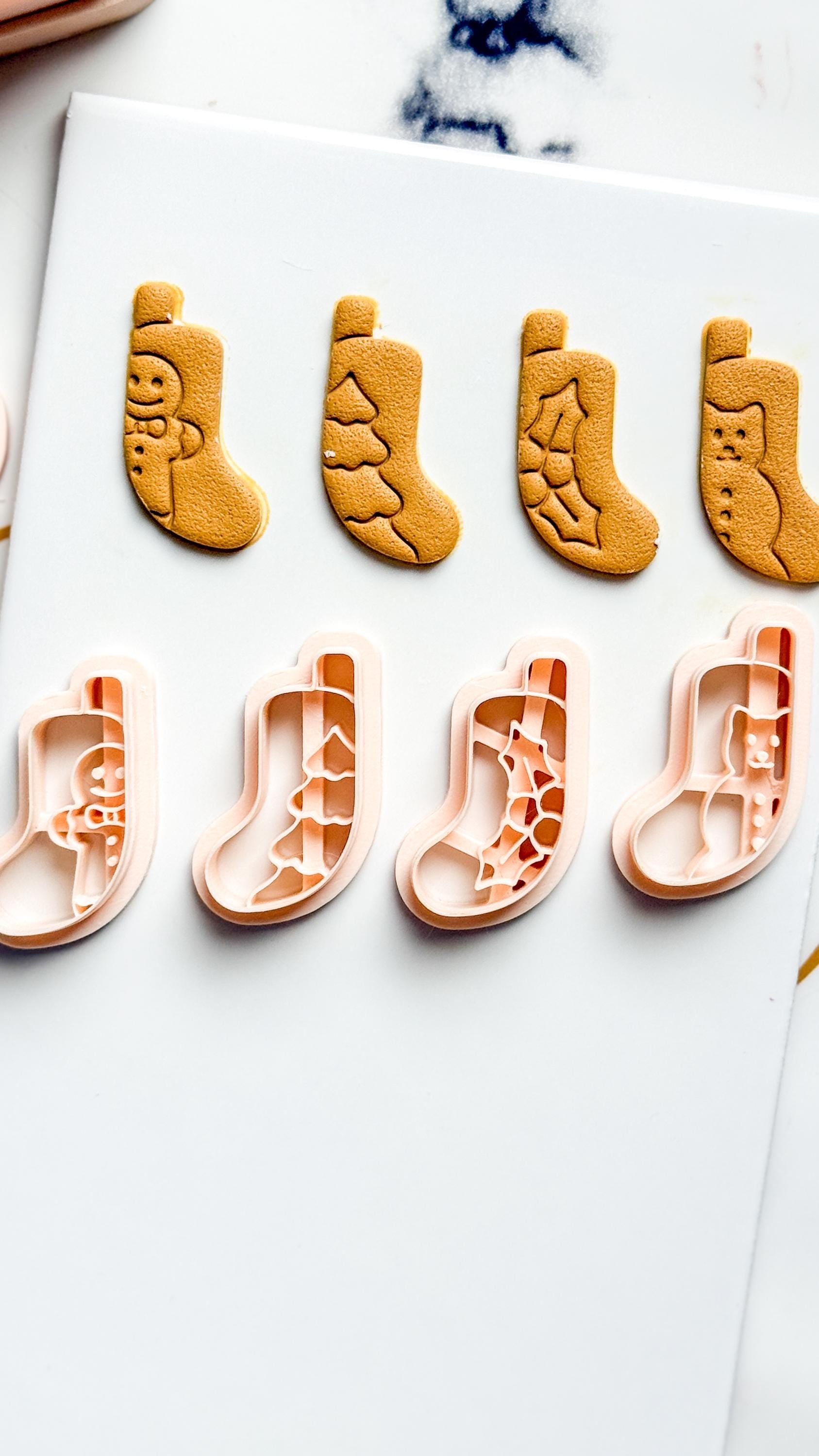 Christmas Stocking Clay Cutters: Holiday Polymer Clay Tools