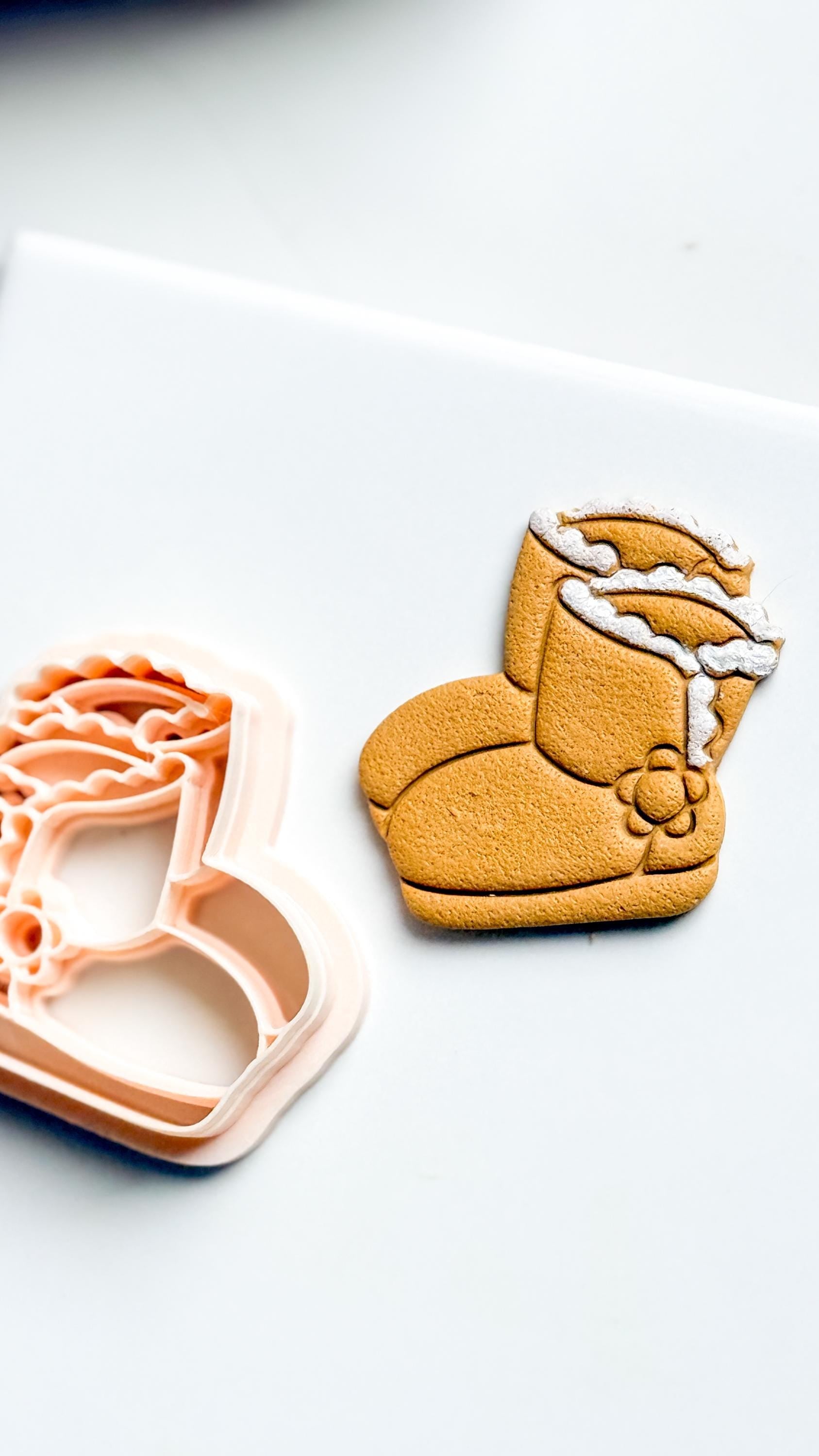 Christmas Boots Ugg Clay Cutter