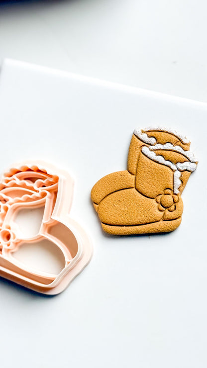Christmas Boots Ugg Clay Cutter