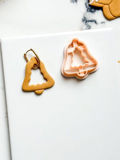 Christmas Bell Tree Clay Cutter: Holiday Polymer Clay Tool