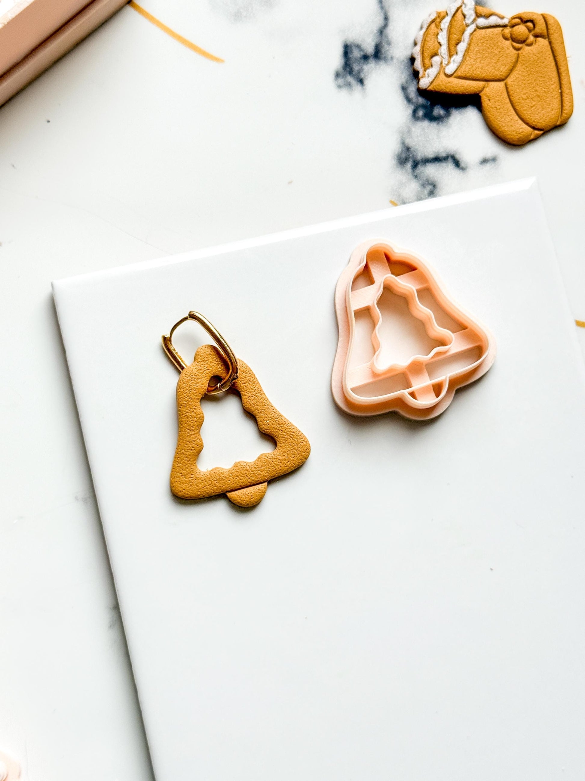 Christmas Bell Tree Clay Cutter: Holiday Polymer Clay Tool