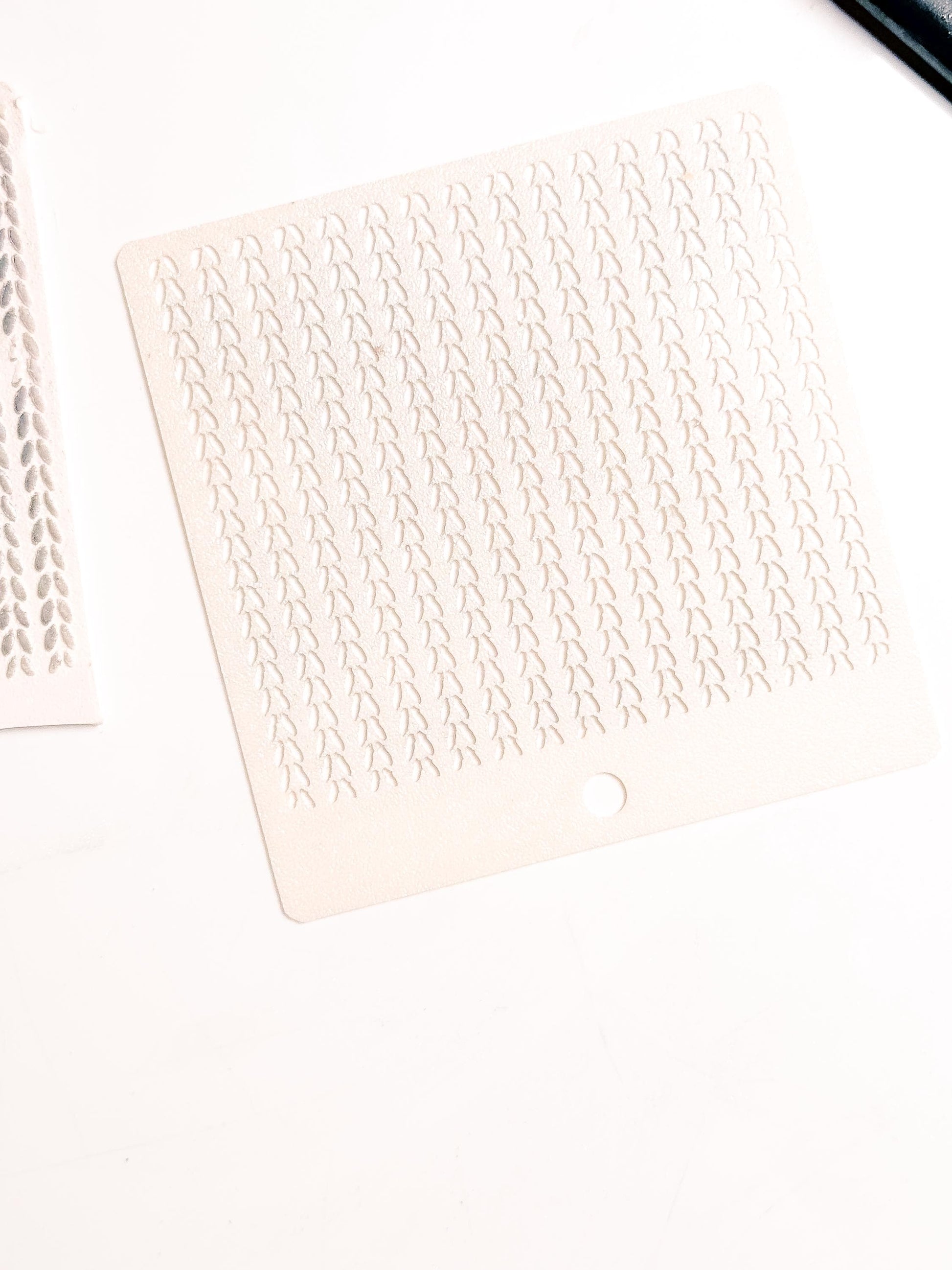 Knit Texture Stencil for Polymer Clay: Simple Sweater Pattern